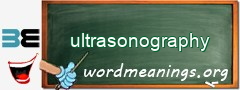 WordMeaning blackboard for ultrasonography